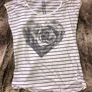 Hometown Heroes Shirt with Rose Design